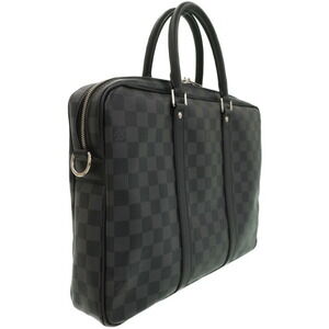 Louis Vuitton Document Black Bag Graphite Damier Porte Business Voyage